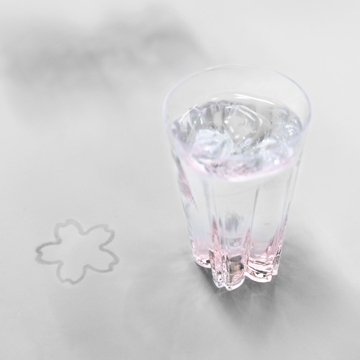 100 percent/SAKURASAKU glass タンブラー 紅白セット
