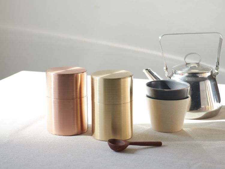 保堂/茶筒 長型 70g -茶葉の鮮度を保ちやすい、二重構造の茶筒