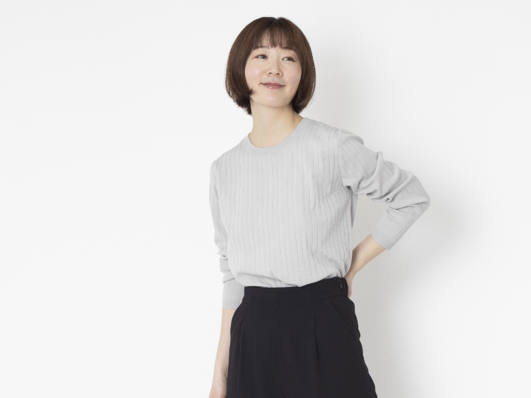 lelill/ハイテクワイドリブニット