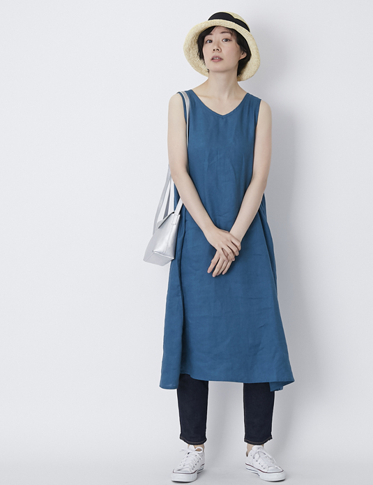 Tutie リネンのノースリーブワンピース スタイルストア