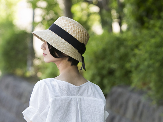 田中帽子店/国産の麦わら帽子 -美しく日差しを遮る麦わら帽子