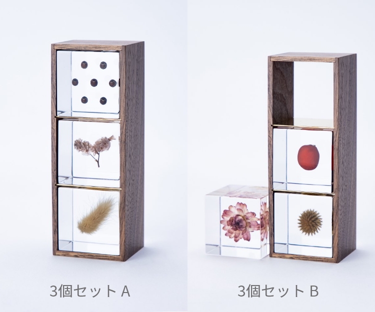 Sola cube/3個セット - 手のひらの上の「小宇宙」