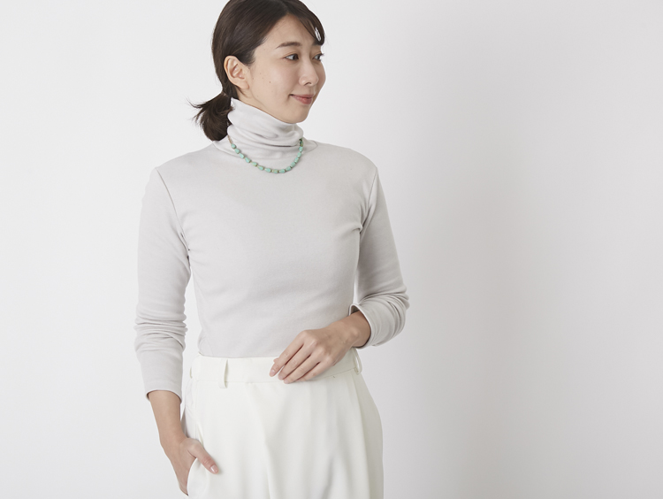 FALL1 ウールタートルネックカットソー FALL1 Drawer ウール  