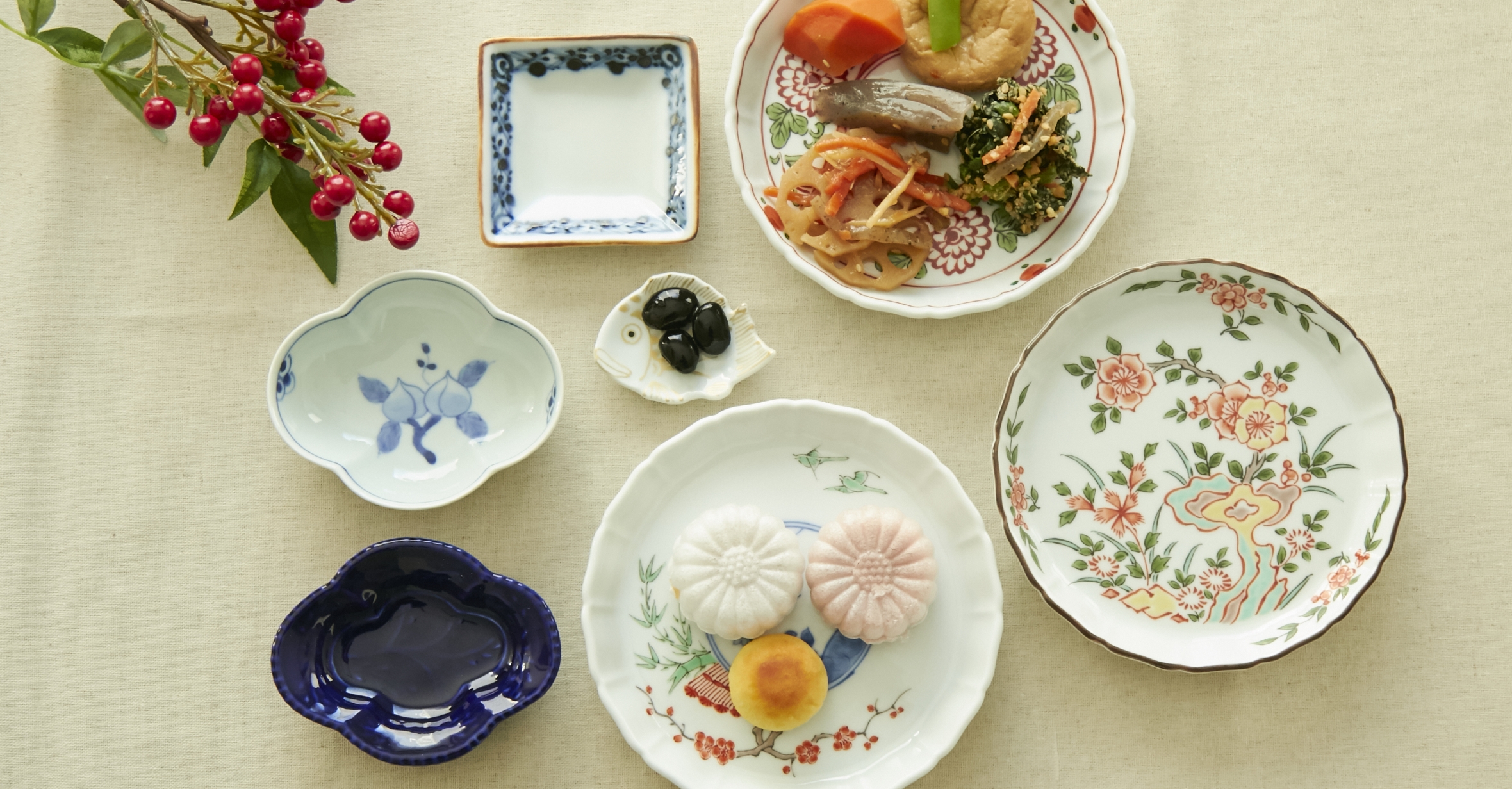 いつもの食卓を華やかに！豆皿のある暮らし