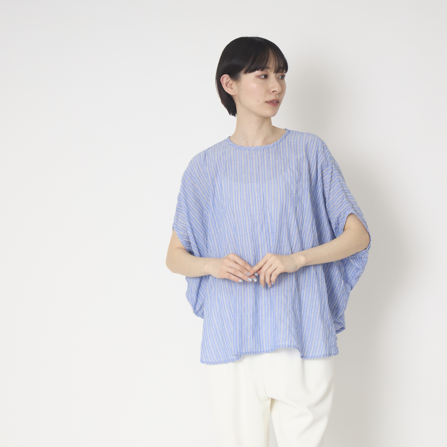 Kilka/汗をかいてもはりつかない、速乾サークルブラウス