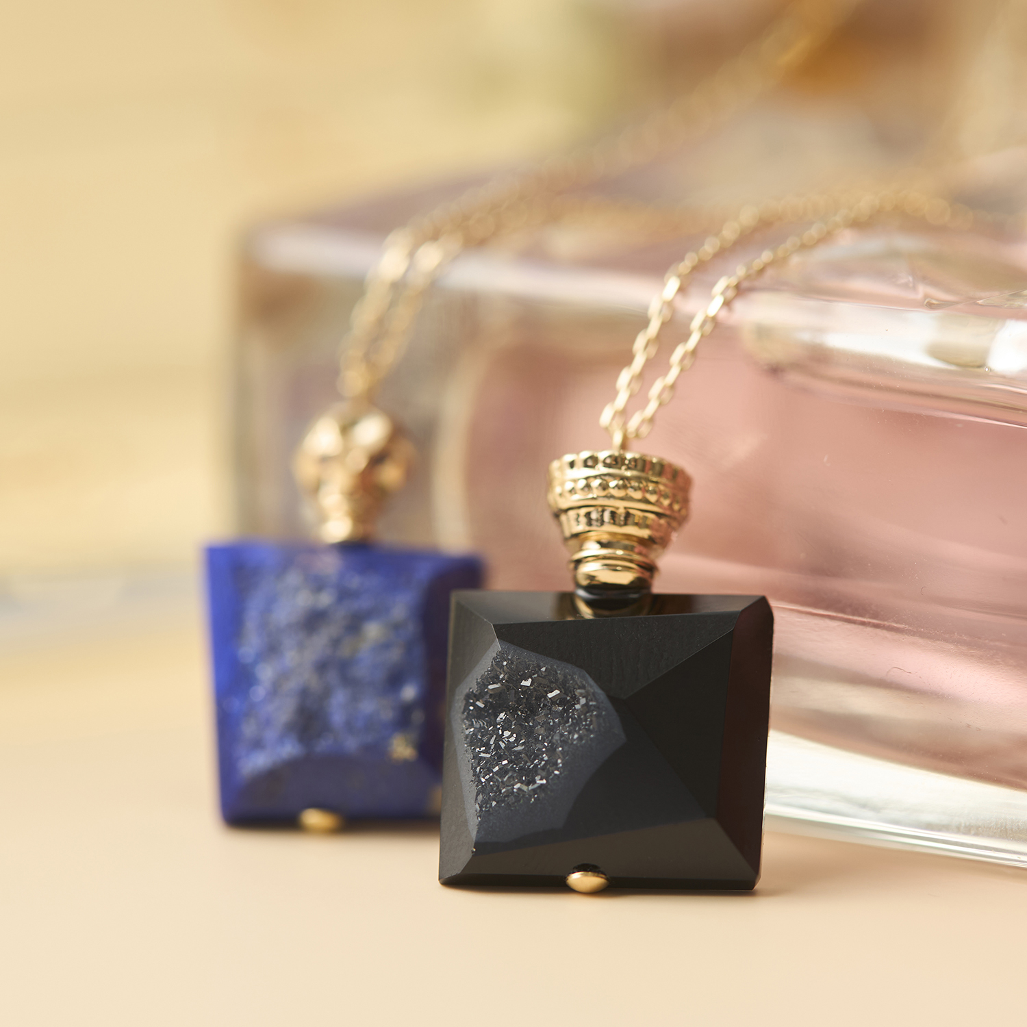 AcuteAccent/一点もの perfume bottle series 結晶オニキス