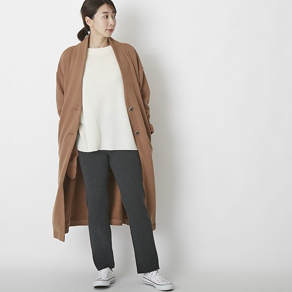 MB/家で洗えるコットンニットパンツ