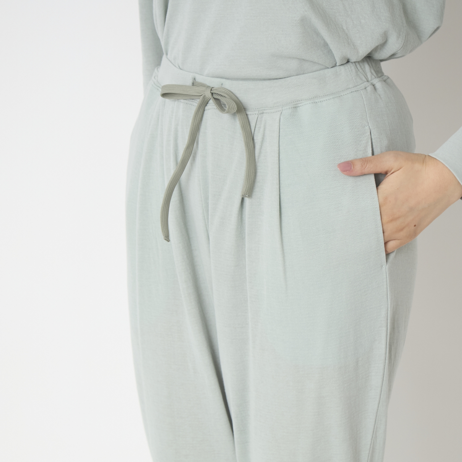 伸びるコットンガーゼのパジャマ兼ルームウェア パンツ レディース