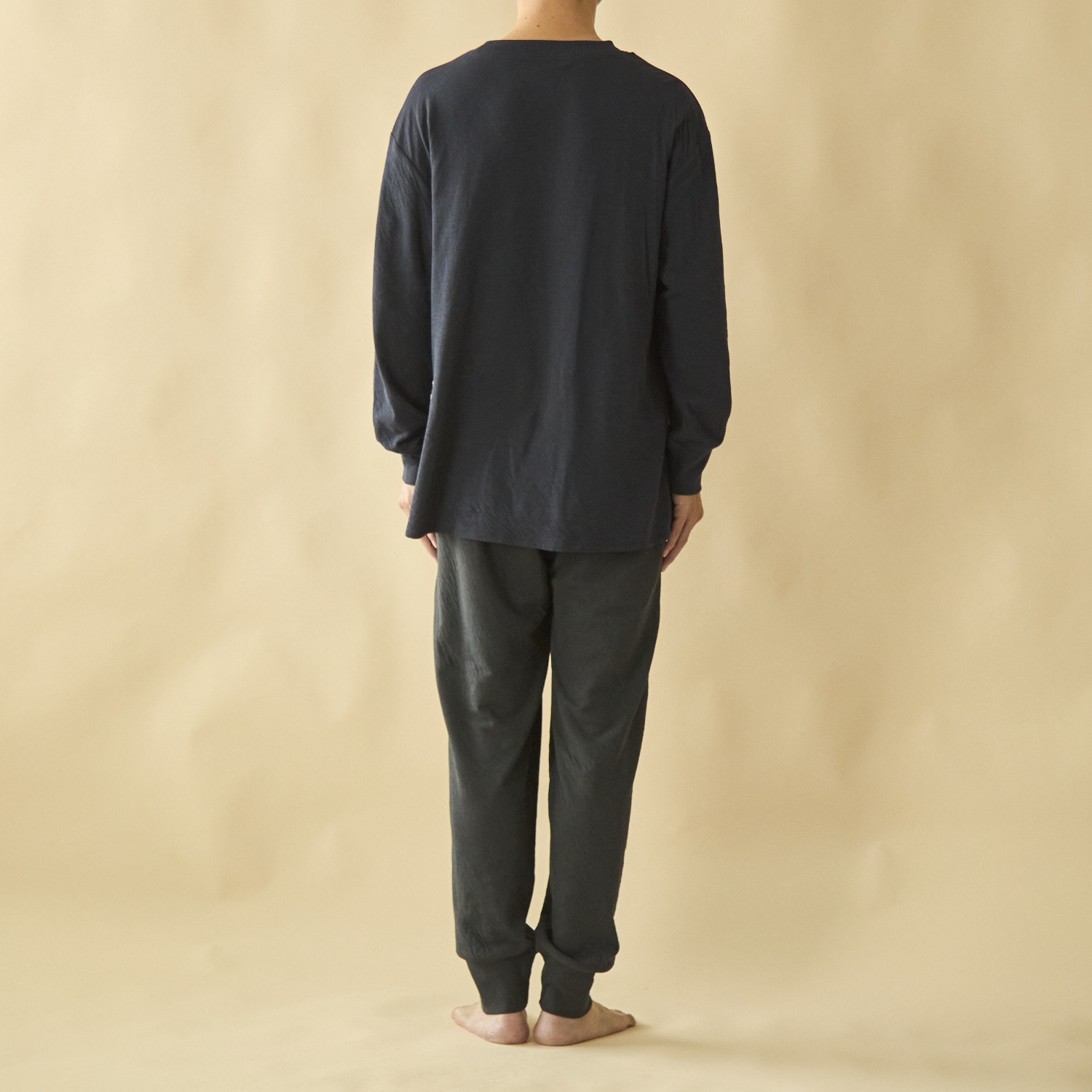 伸びるコットンガーゼのパジャマ兼ルームウェア パンツ メンズ