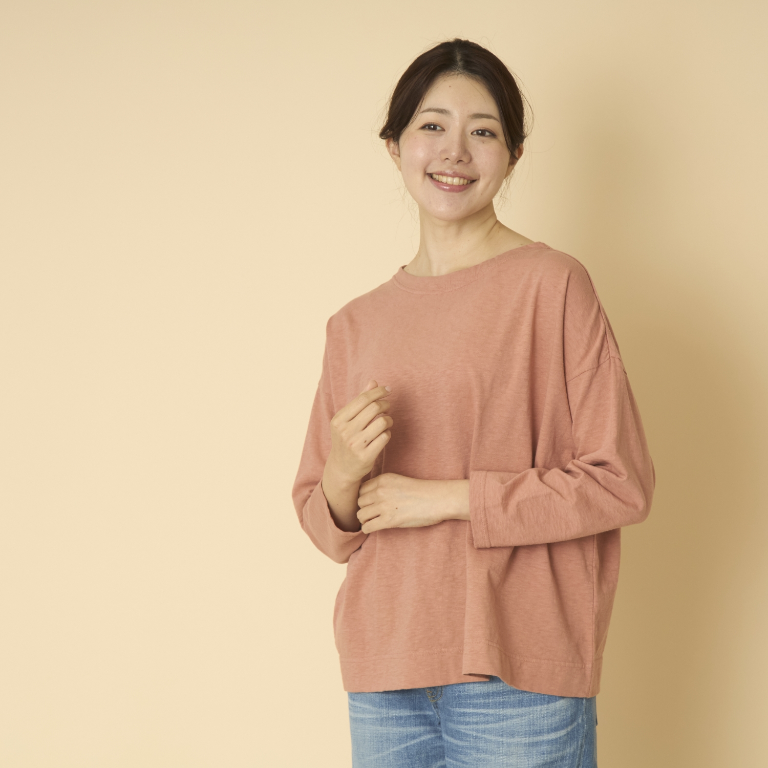 DAYS/コットンボートネックプルオーバー -大人女性の審美眼をクリア 