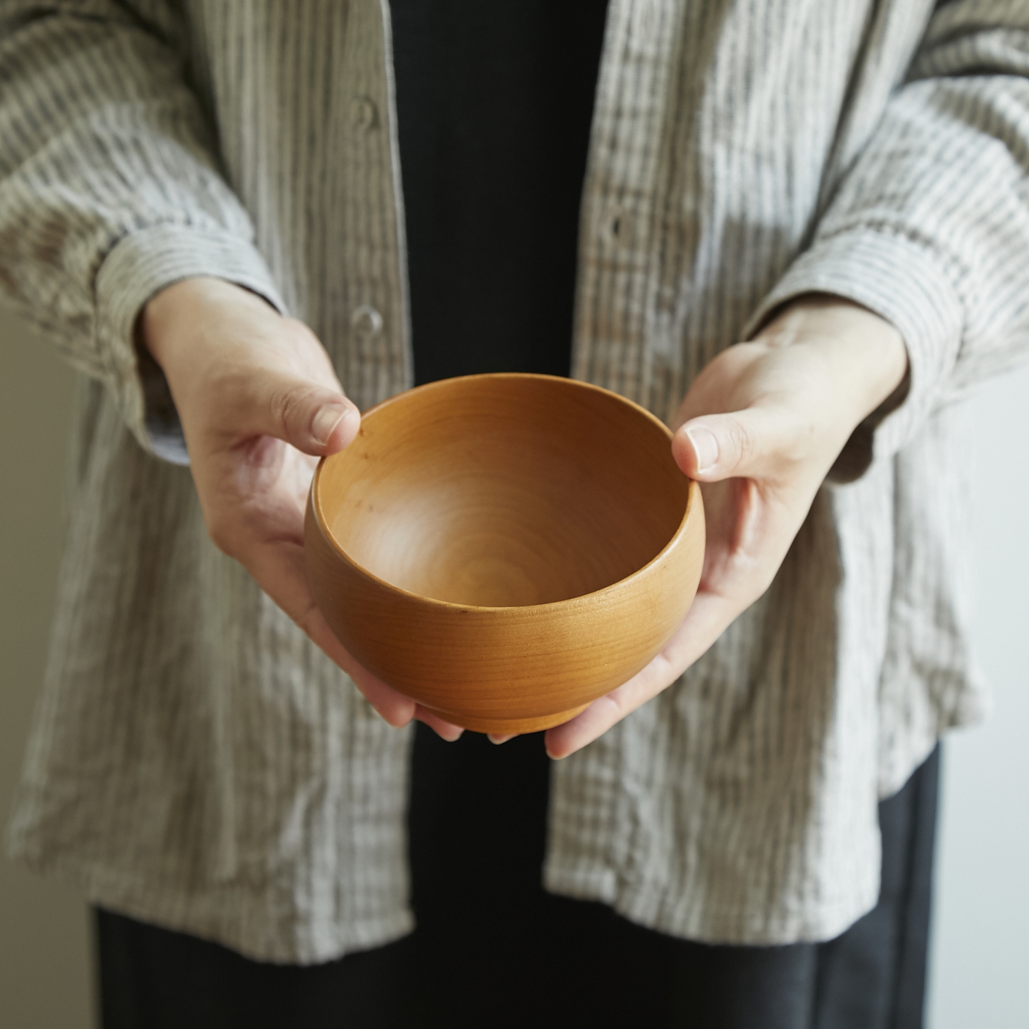 薗部産業/銘木椀 中2個セット 桜（さくら）・ぶな - その日のメニューを問わず活躍する、天然木のお椀