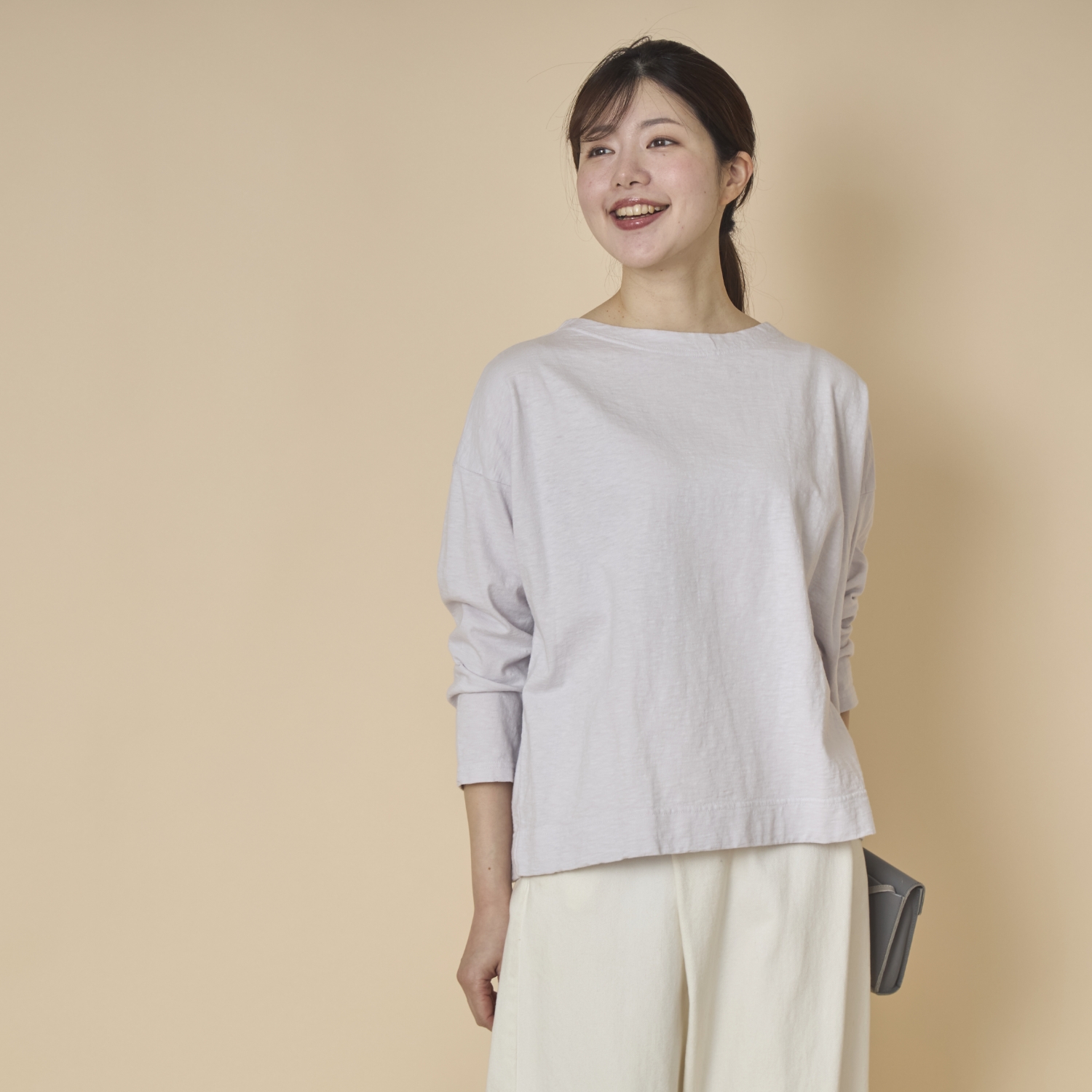 DAYS/コットンボートネックプルオーバー -大人女性の審美眼をクリア 