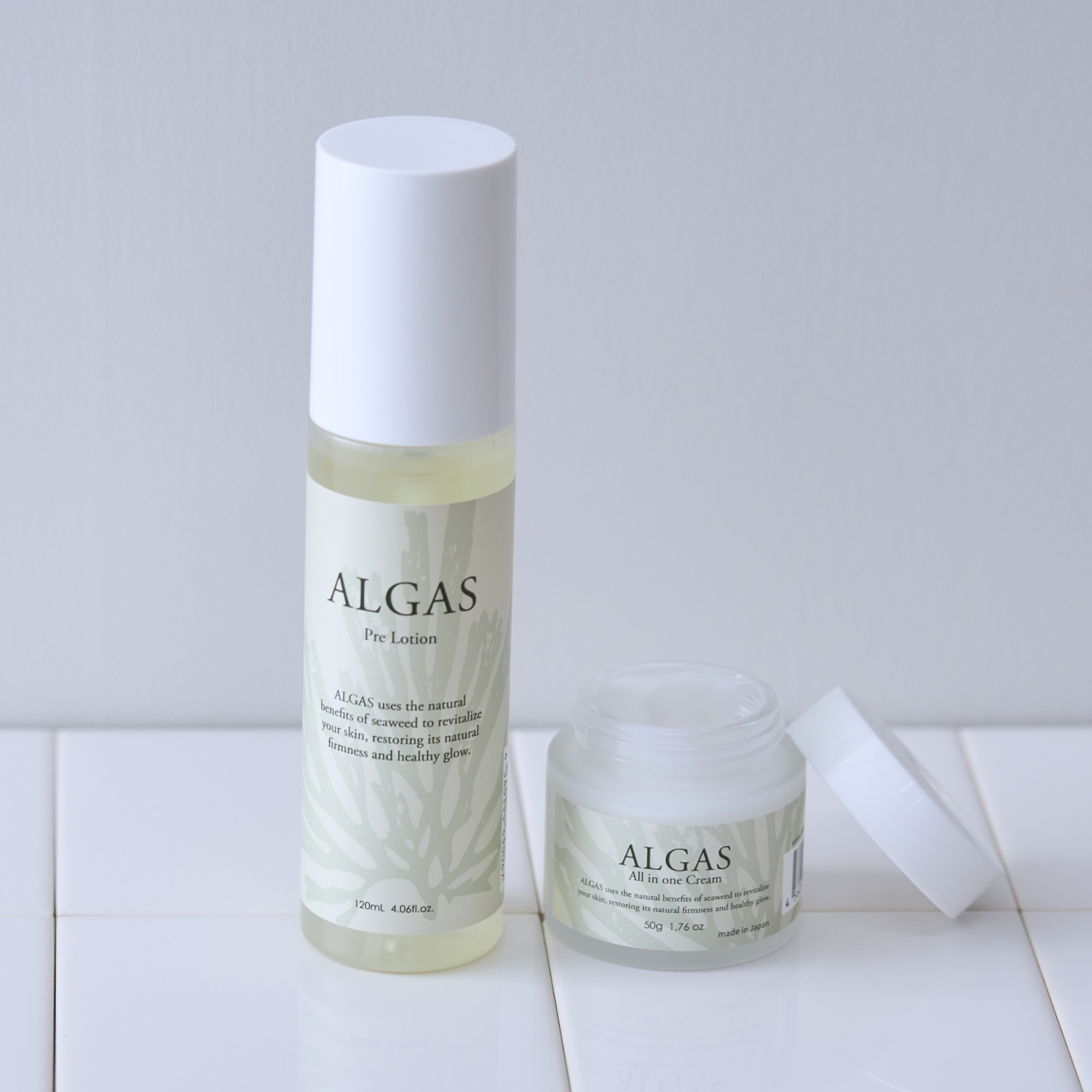 ALGAS オールインワンクリームとプレローション お得なセット