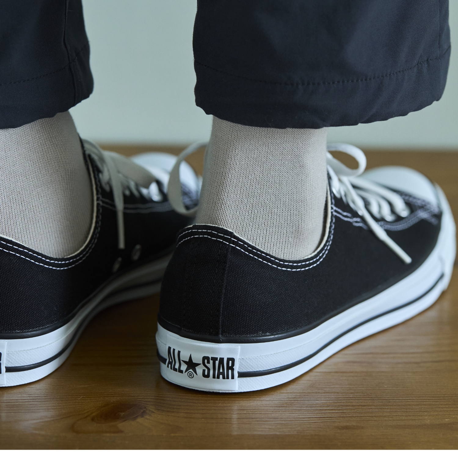 NISHIGUCHI KUTSUSHITA/エジプトコットンプレーンソックス