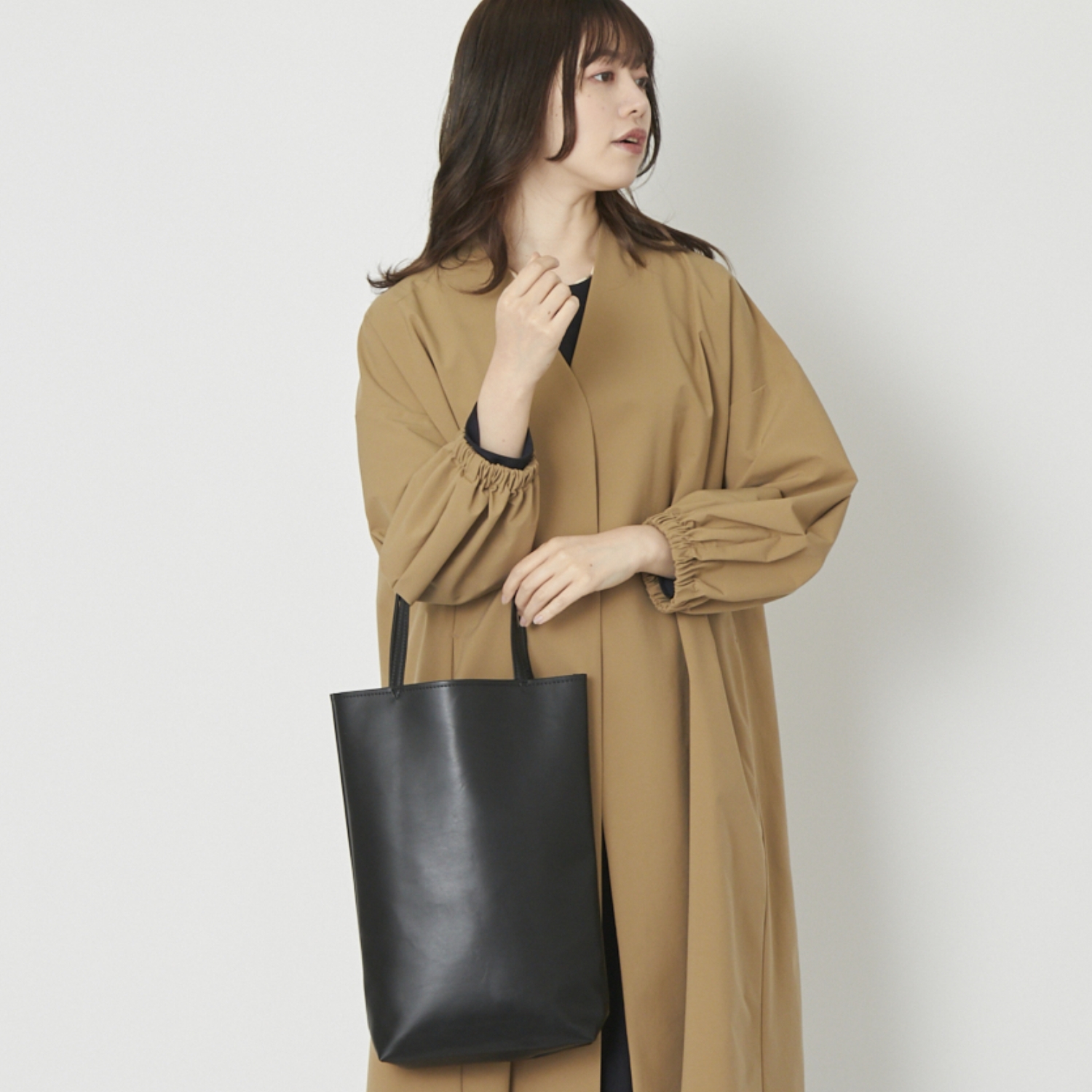 POMTATA/STYLE STORE×POMTATA レザーライクトートバッグ -【当店限定 