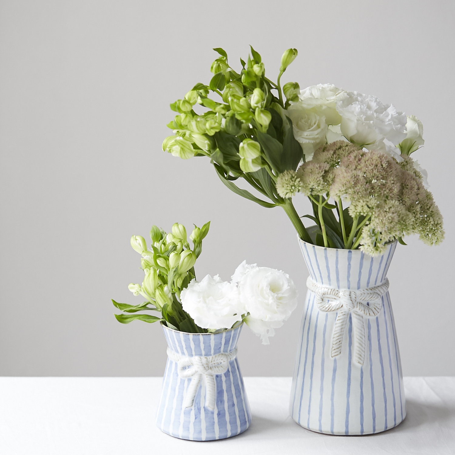 sen/花器 flare vase フレアベース S ホワイト -花が倒れにくい形 