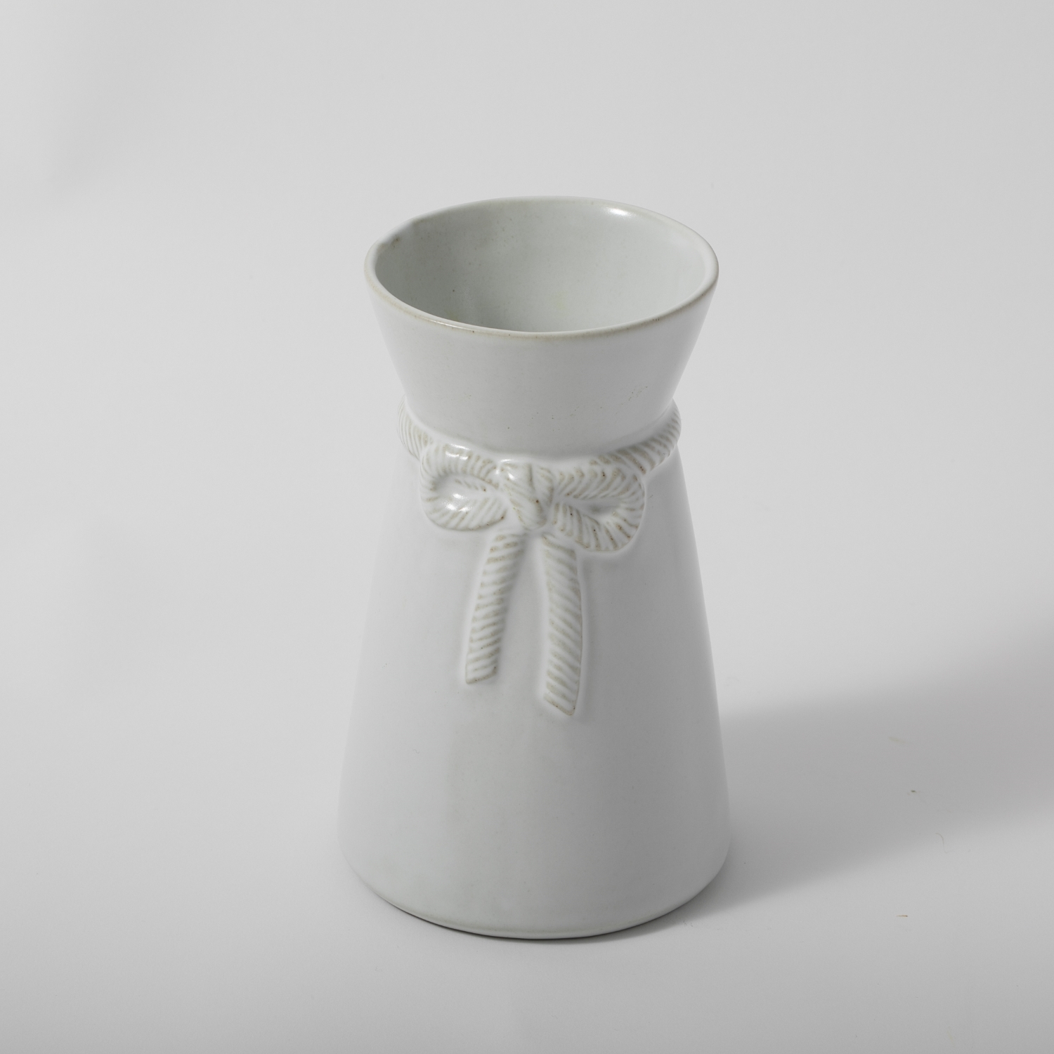sen/花器 flare vase フレアベース L ホワイト -花が倒れにくい