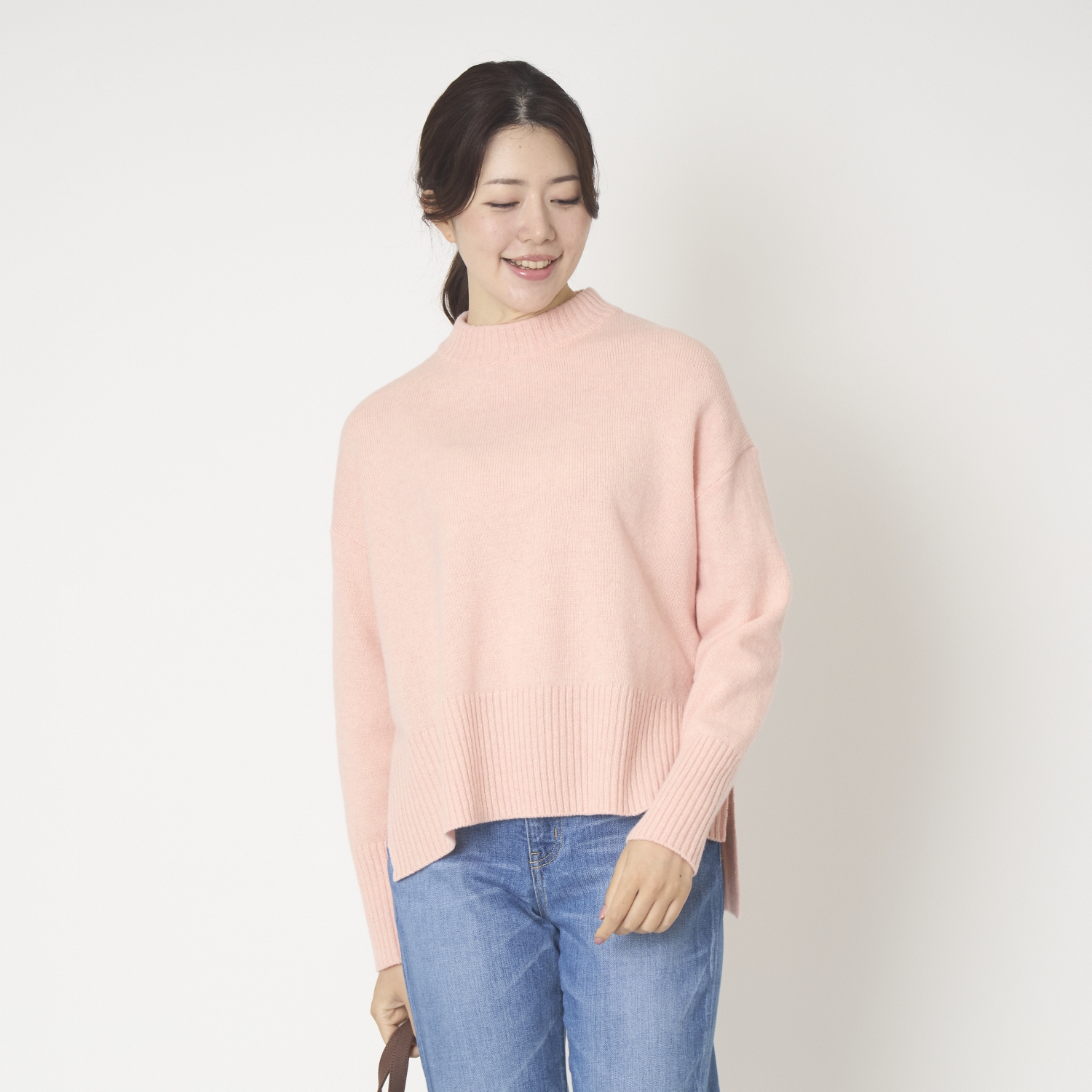 NARU/タスマニアラムウールハイネックニット