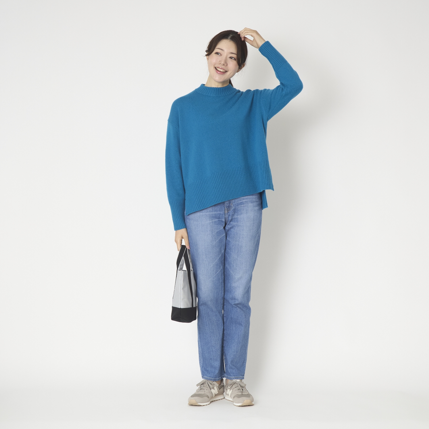 NARU/タスマニアラムウールハイネックニット