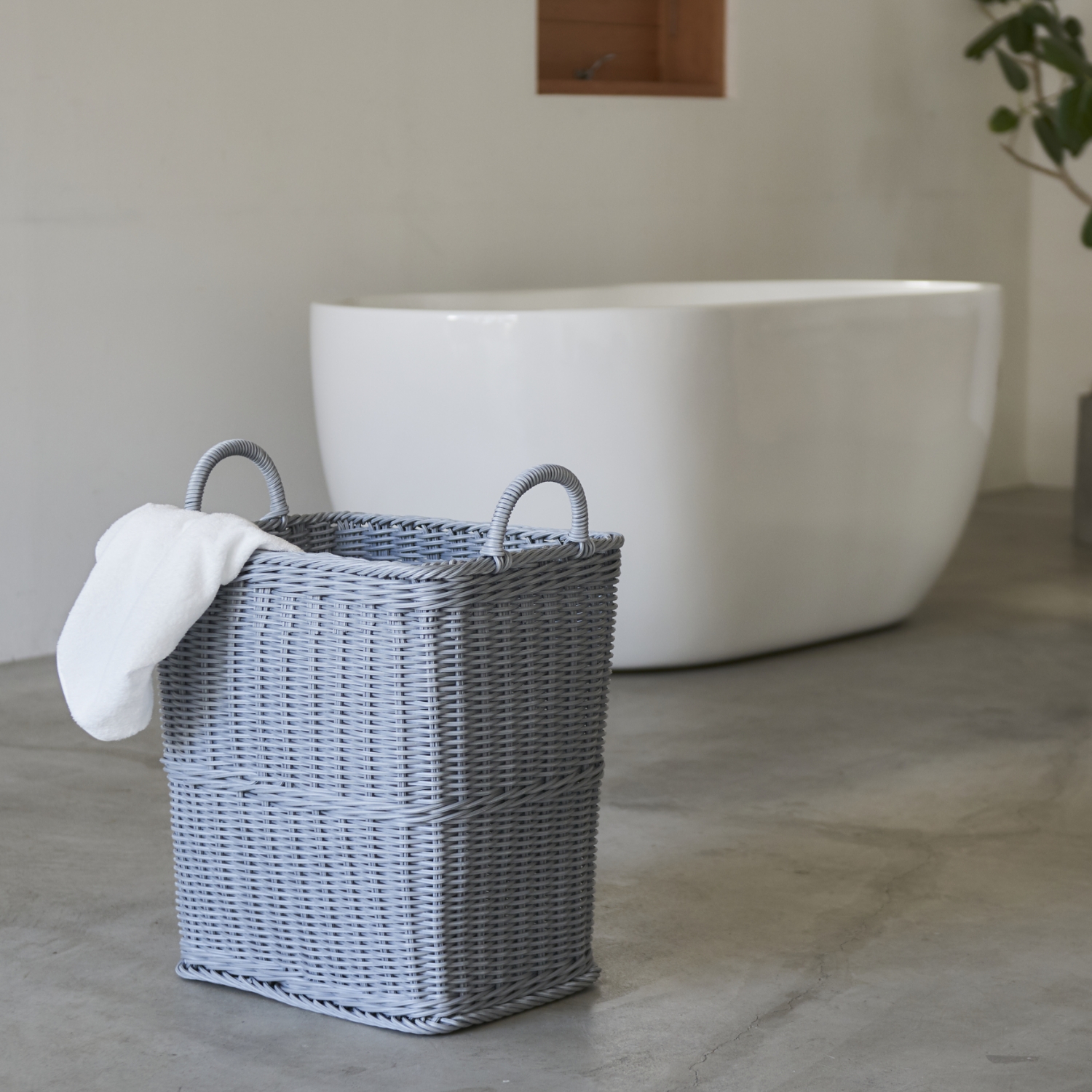 KLEANE ランドリーBOX こう見えて丸洗いOK！天然素材風味の洗濯カゴ スタイルストア