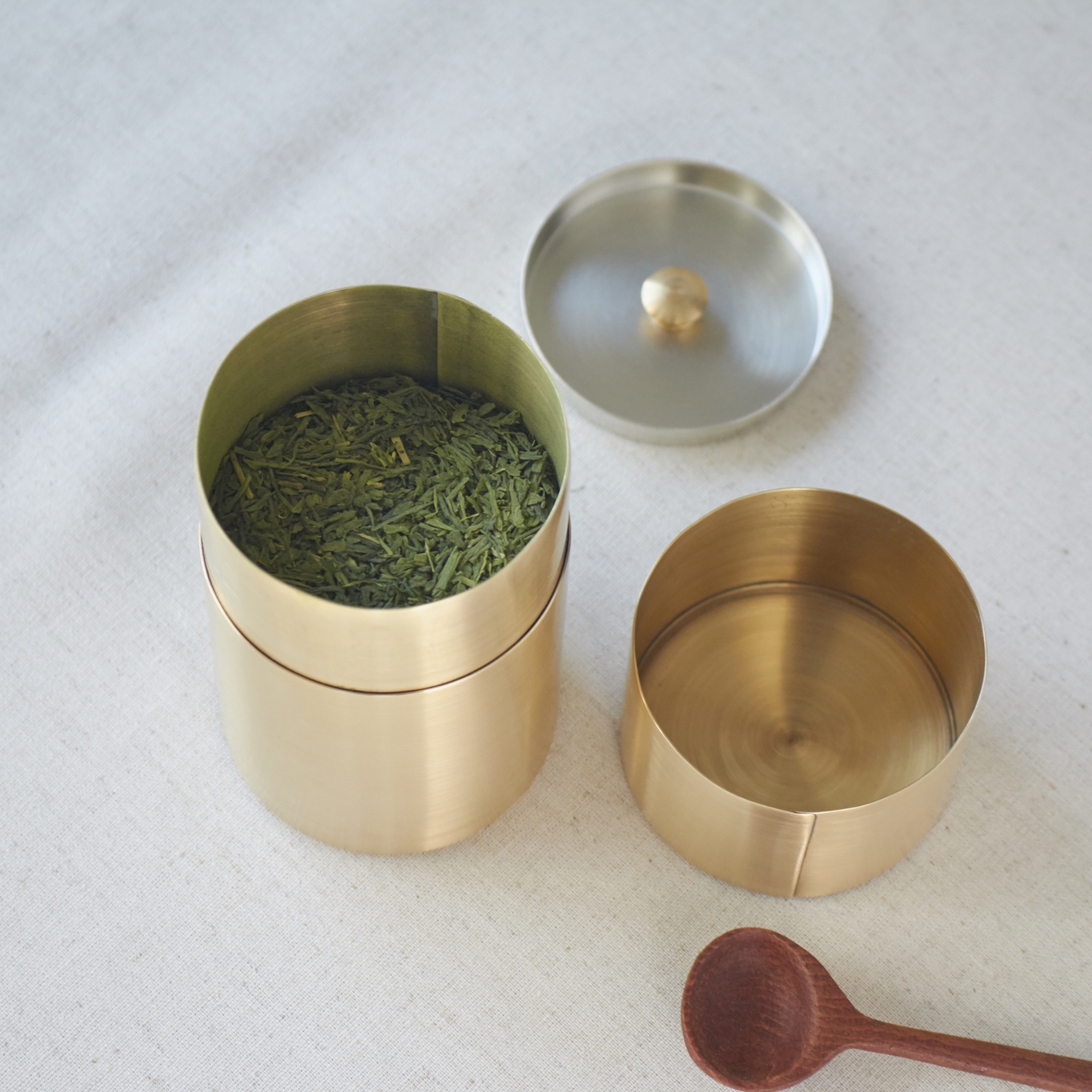 茶筒(純銅彫金)