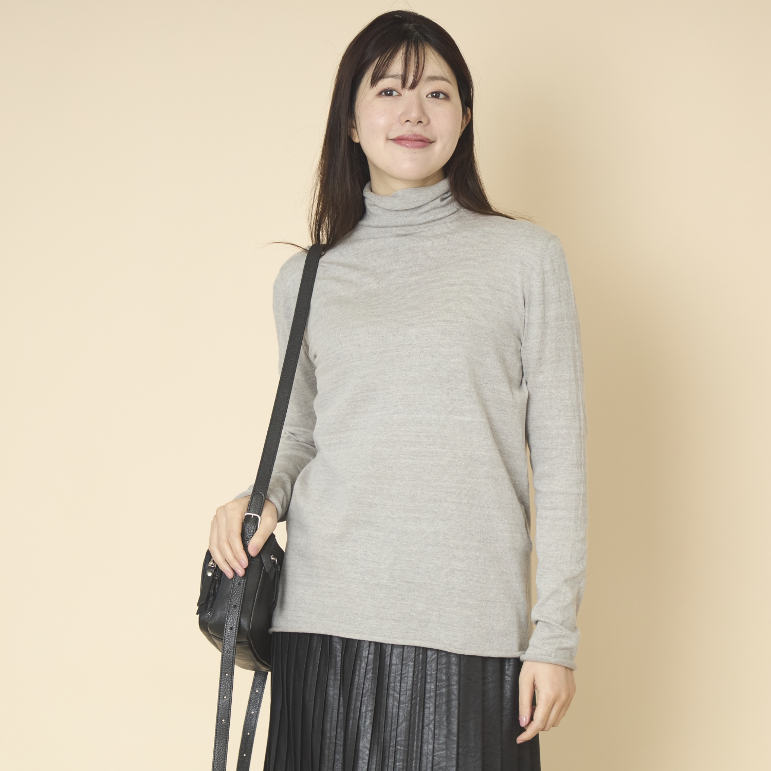 nicholson＆nicholson/オーガニックコットンタートルニット