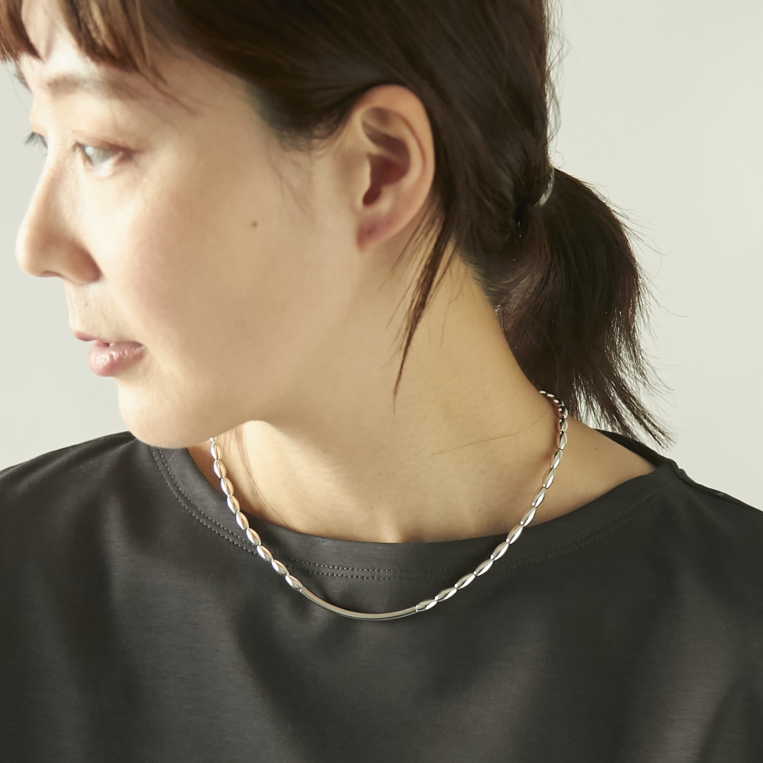 STELLA CIFFON/ナツメネックレス -マグネットで着脱簡単、顔周りを 