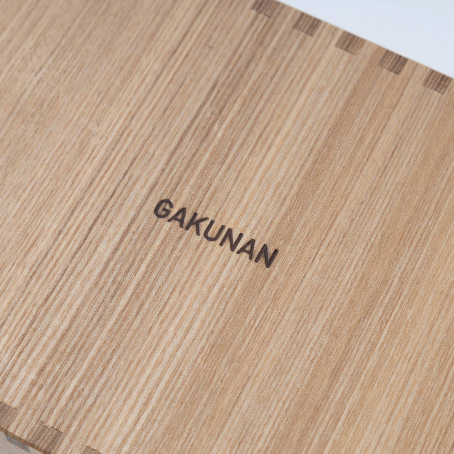 GAKUNAN/タモ柾目のティッシュケース スリット