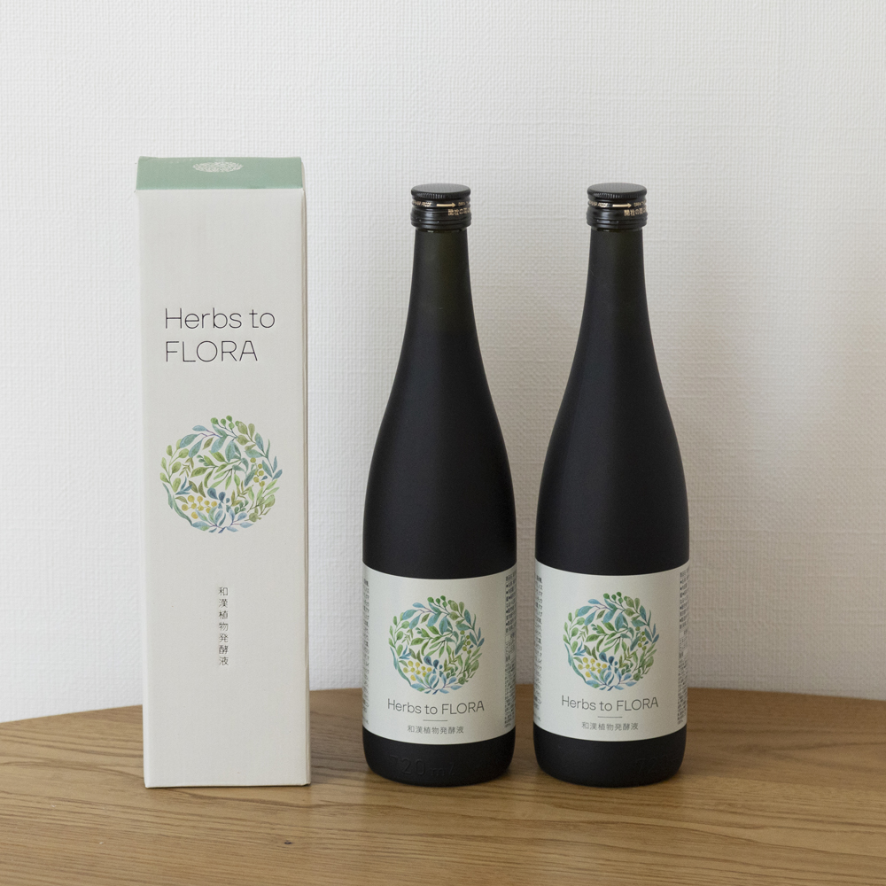 和漢植物発酵液（酵素ドリンク） Herbs to FLORA 2本セット -80種の野草や果物のエキスを甕で発酵！99％が美味しいと答えた酵素ドリンク  - スタイルストア