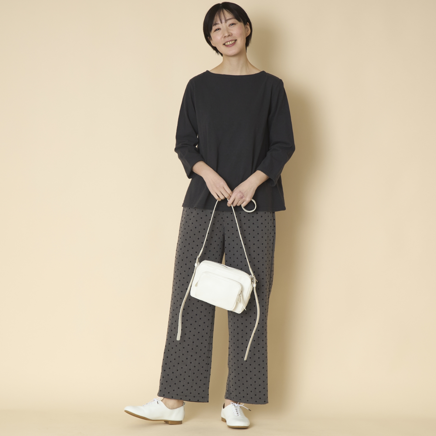 DAYS/コットンボートネック　Ａラインプルオーバー