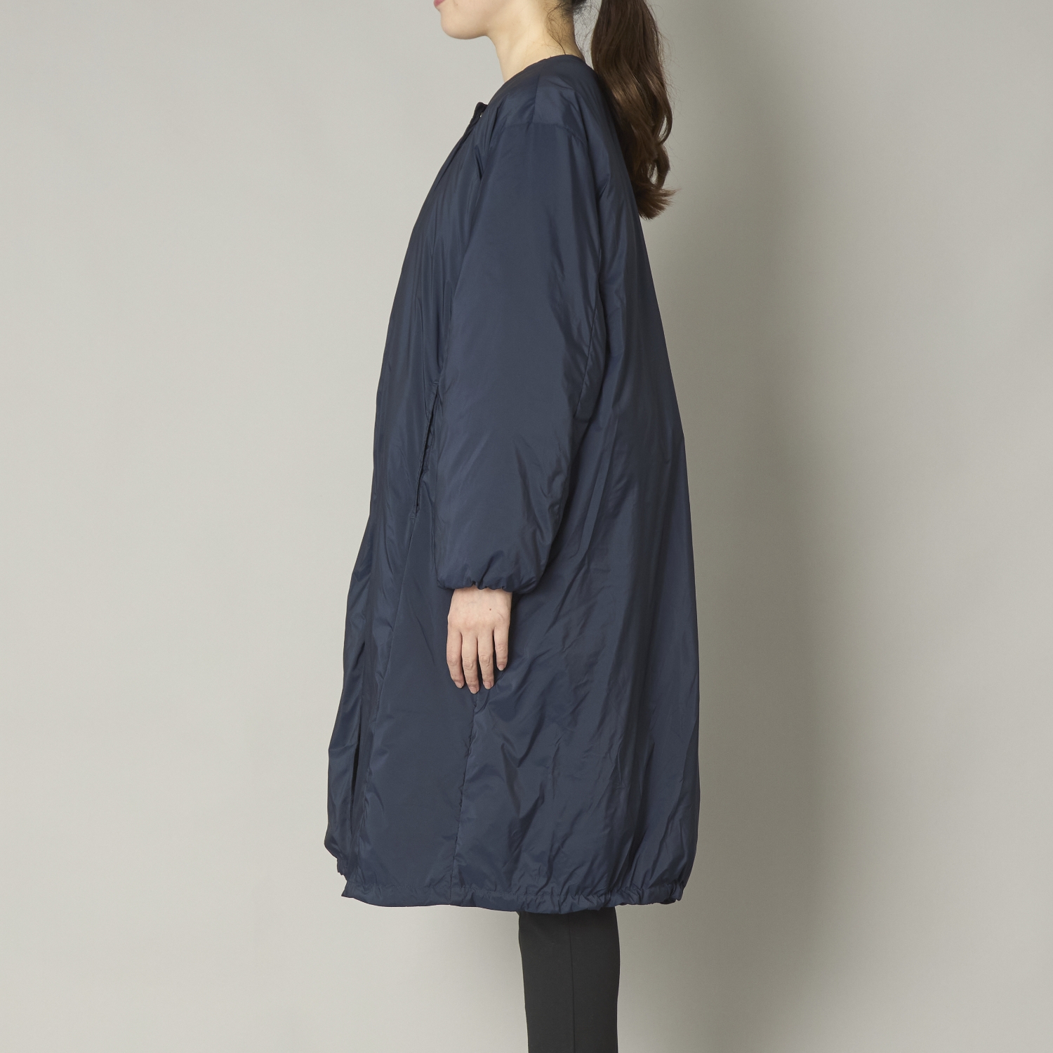 Kilka/家で洗えて羽毛より軽いファイバーダウンコート -軽くてあったか 