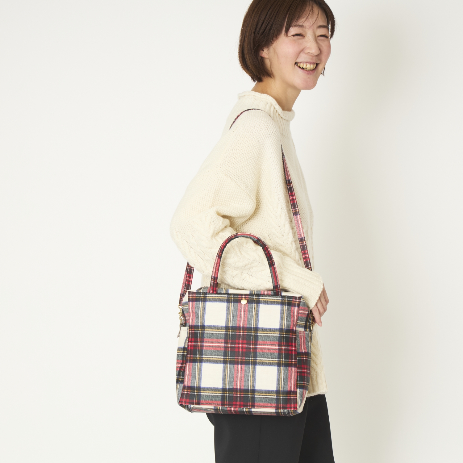 Neutral Gray/ビエラ 2way ショルダーバッグ　ドレススチュワート