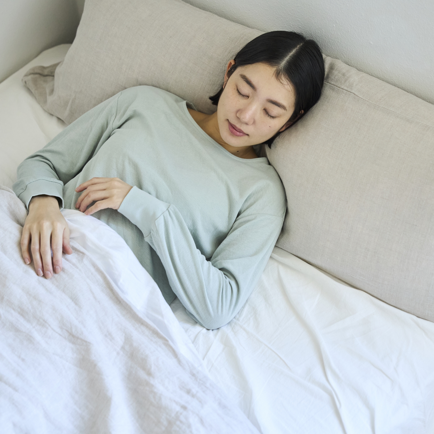 伸びるコットンガーゼのパジャマ兼ルームウェア プルオーバー レディース