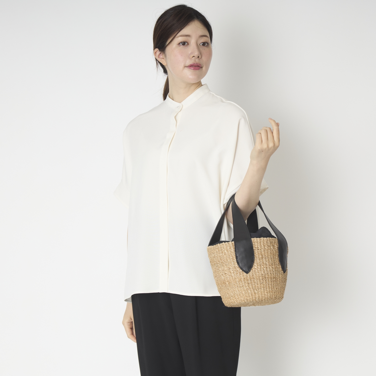 POMTATA/かごバッグ WUE TOTE XS