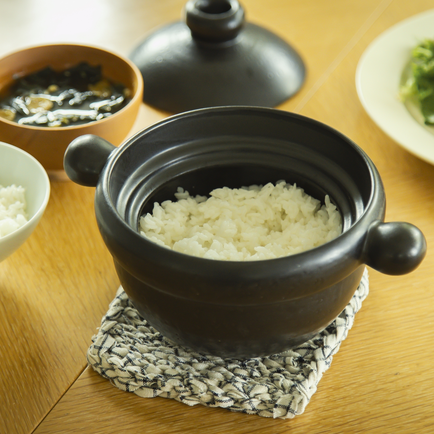 弥生陶園/丸ごはん土鍋 4合