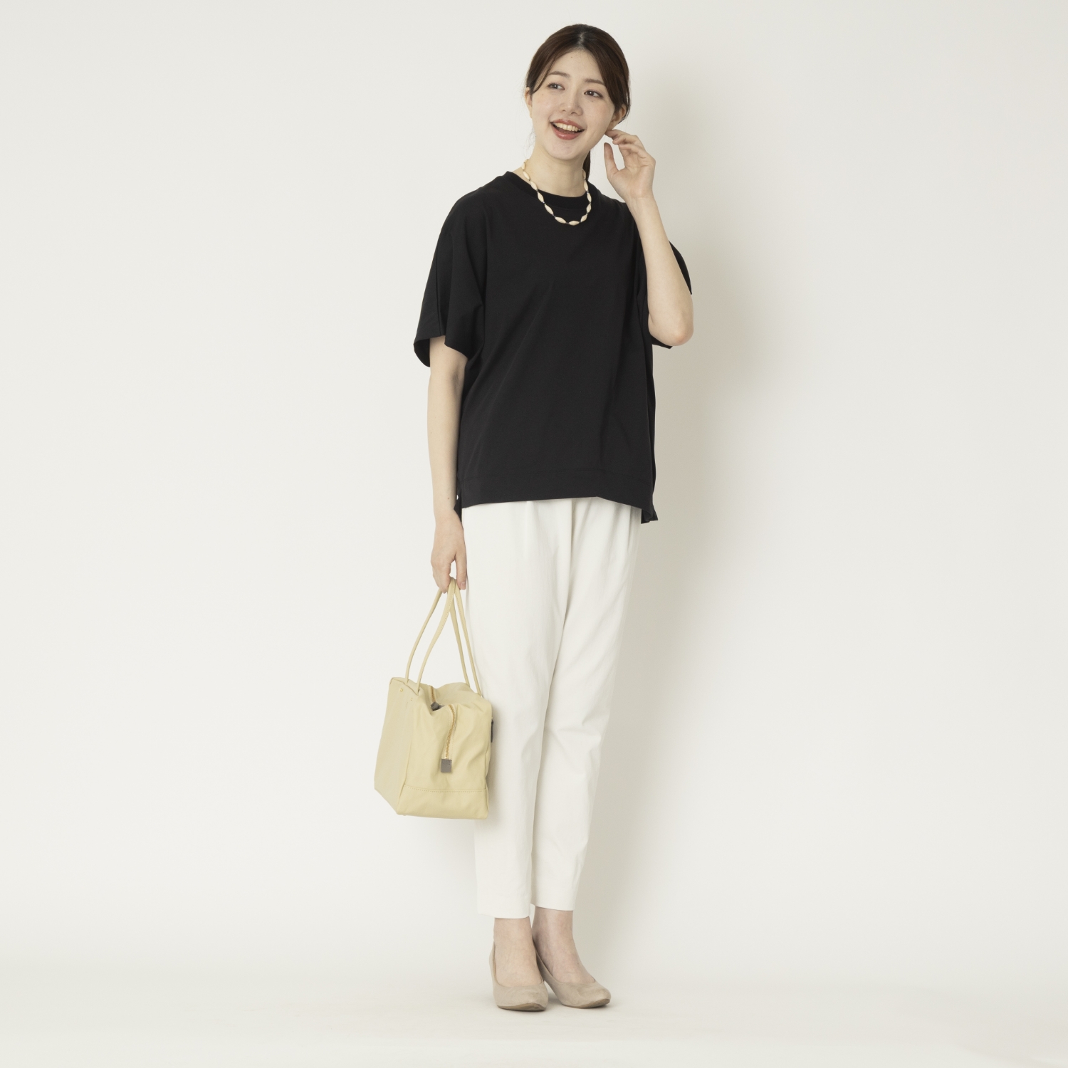 Kilka×assiette涼しくてすっきり見えが叶うアシンメトリーカットソー