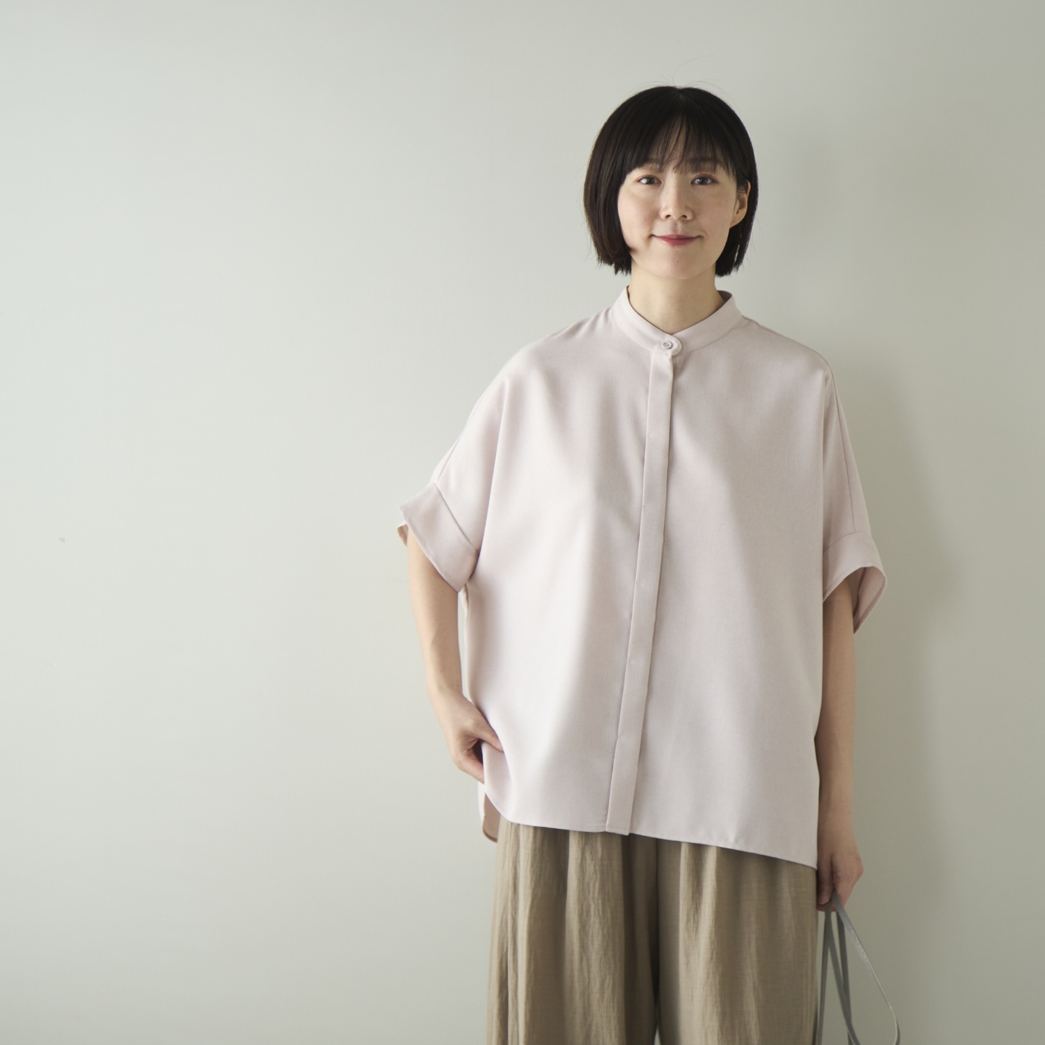 Kilka/蒸れ知らずですぐ乾くきれいめ比翼ブラウス