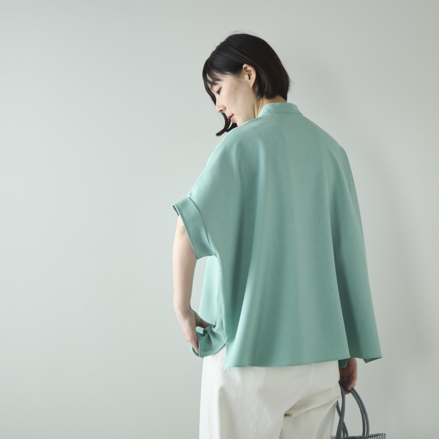 Kilka/蒸れ知らずですぐ乾くきれいめ比翼ブラウス