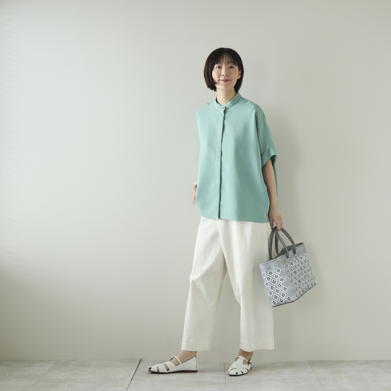 Kilka/蒸れ知らずですぐ乾くきれいめ比翼ブラウス