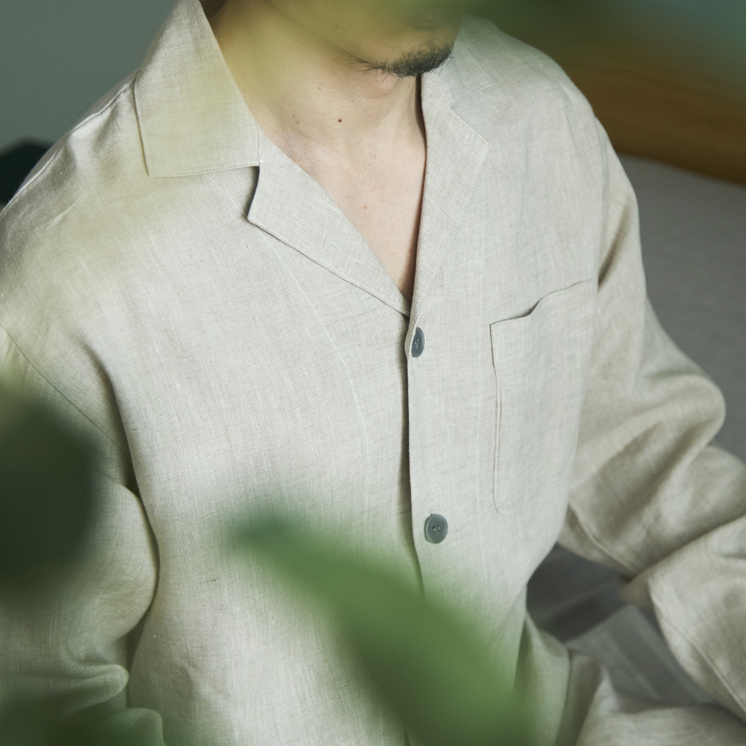 LINEN & BASIC/リネンパジャマ メンズ