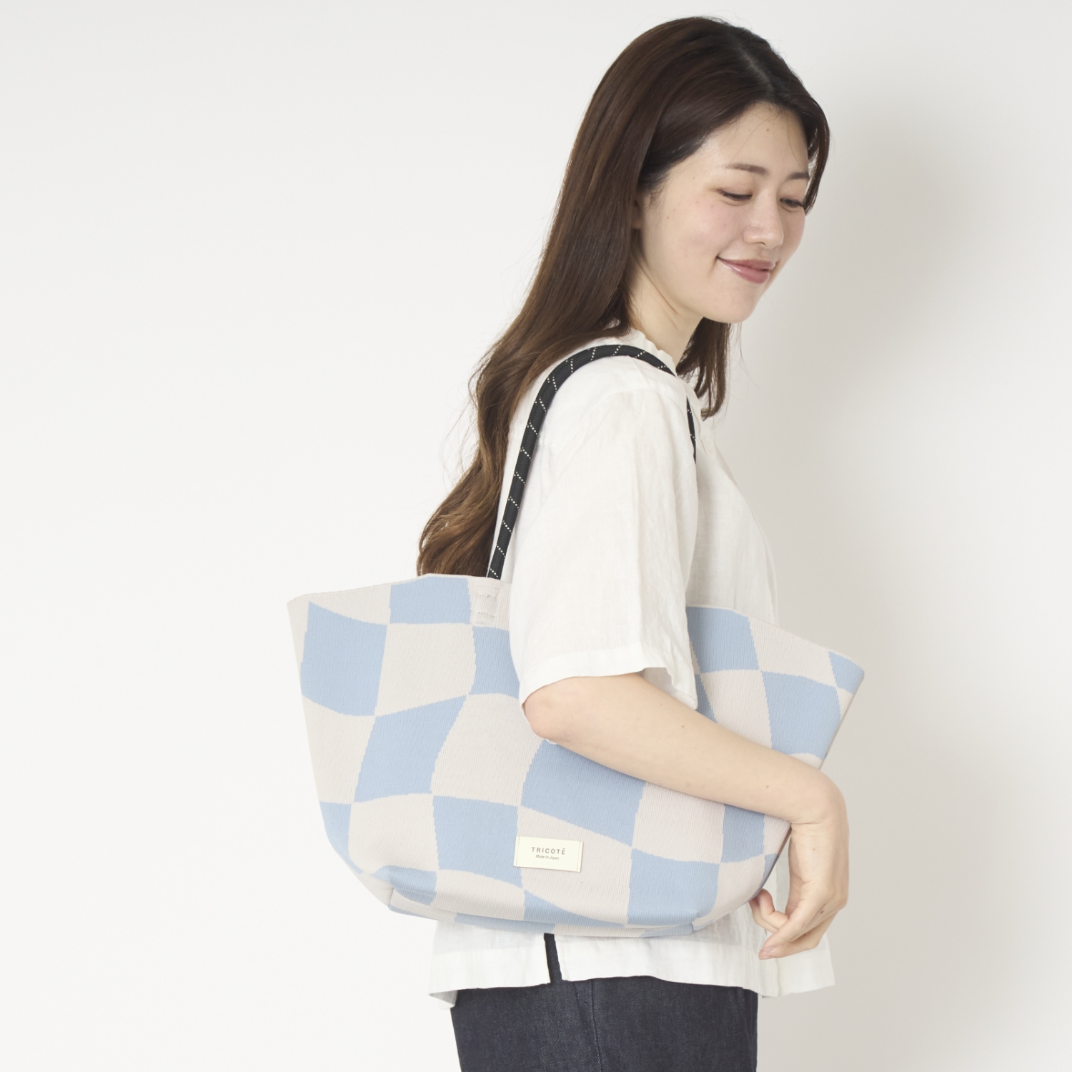 TRICOTE/FLOW BLOCK CHECK BAG