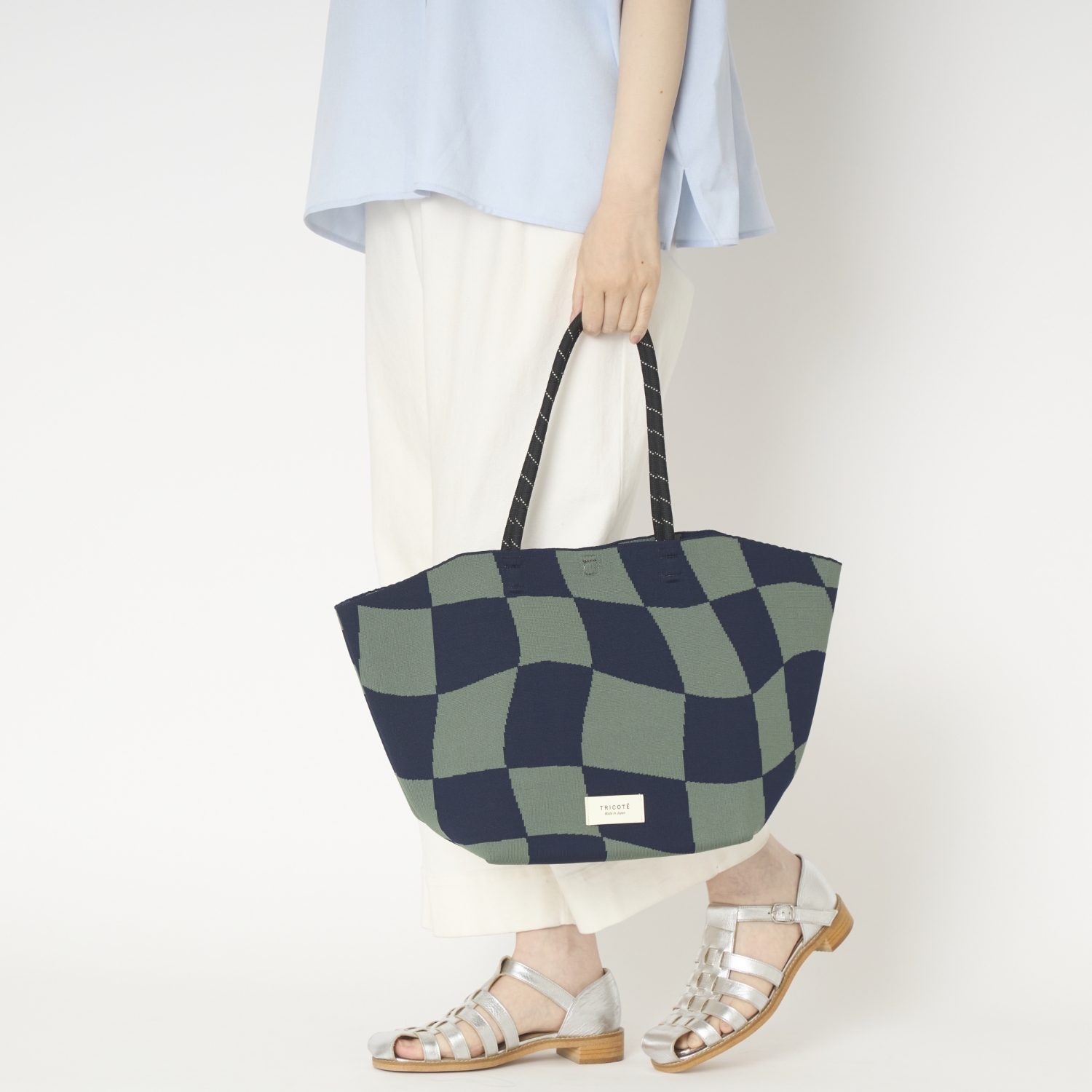 TRICOTE/FLOW BLOCK CHECK BAG