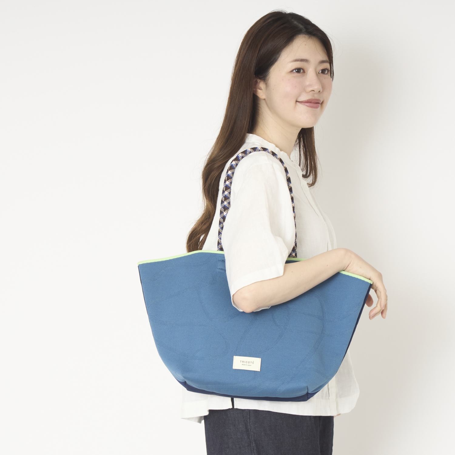 TRICOTE/BUMPY LINK TOTE BAG