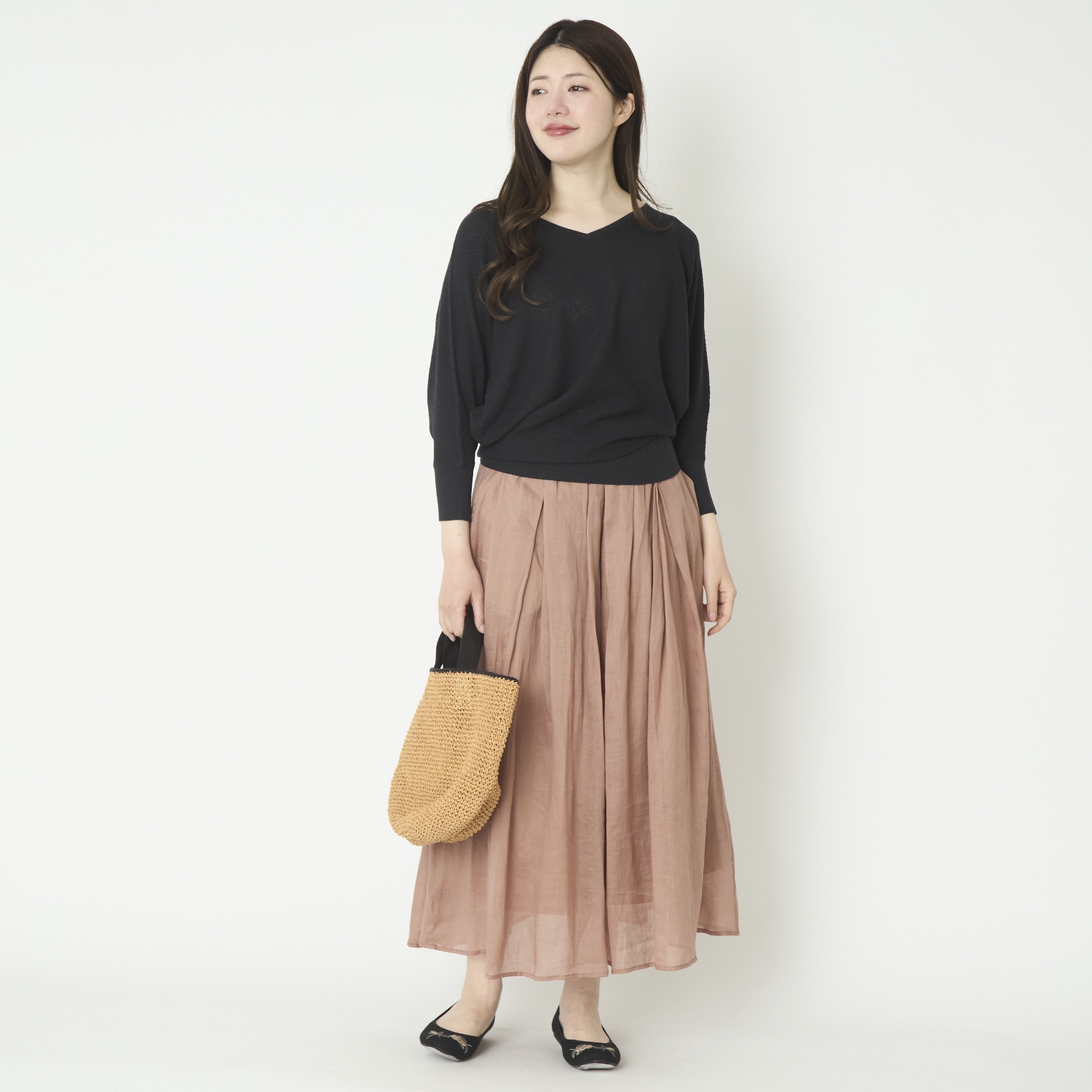 DRESS HERSELF/シルクコットンシアーニット