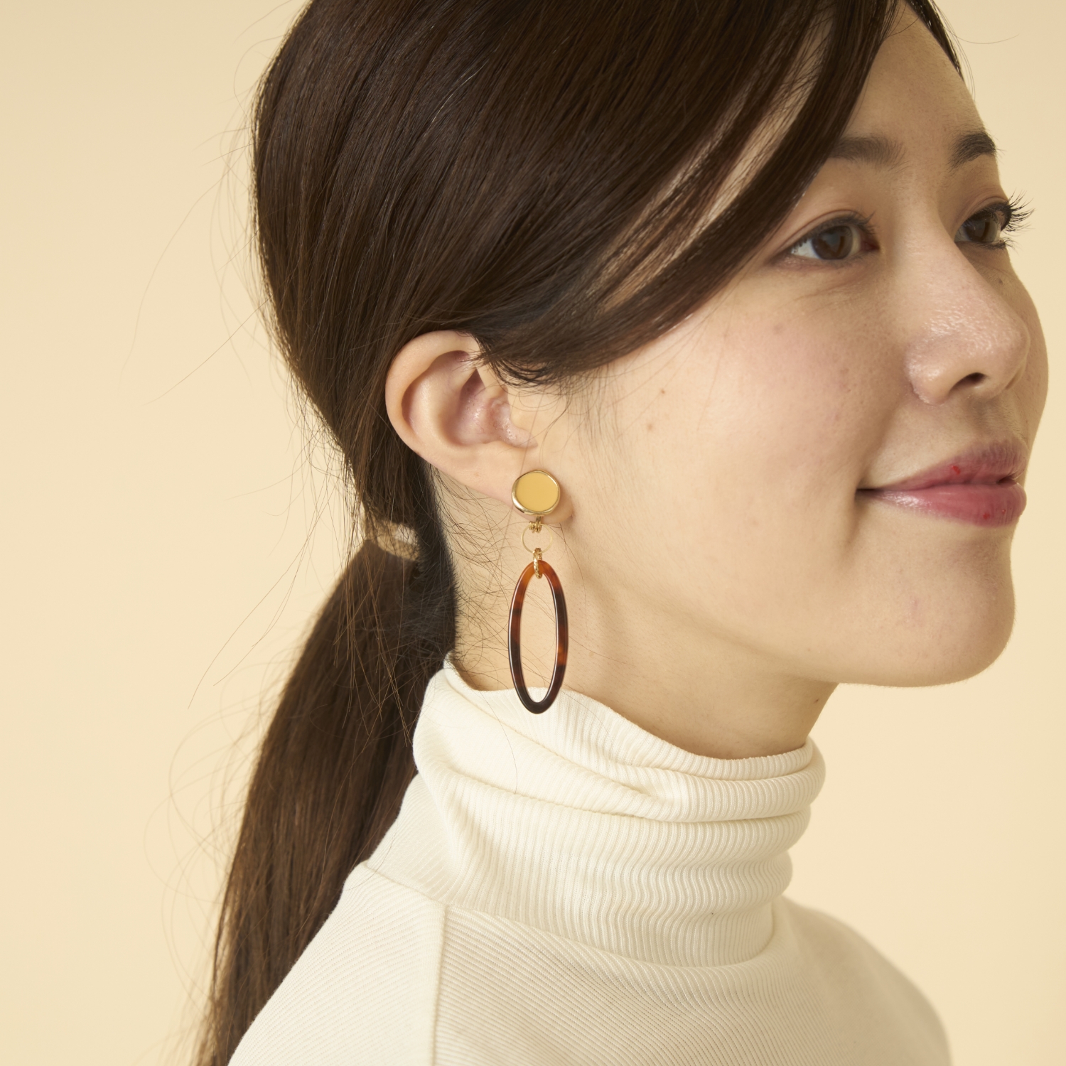 Ouca/エナメル×アクリル2WAYイヤリング