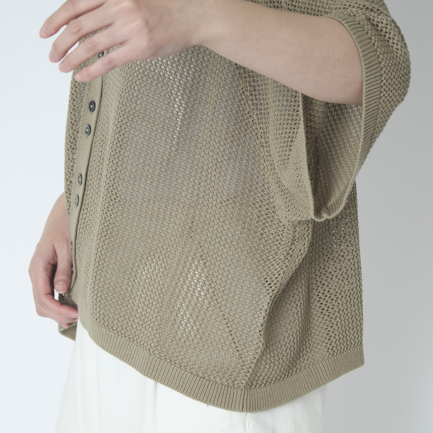 TANG./2WAYメッシュカーディガン