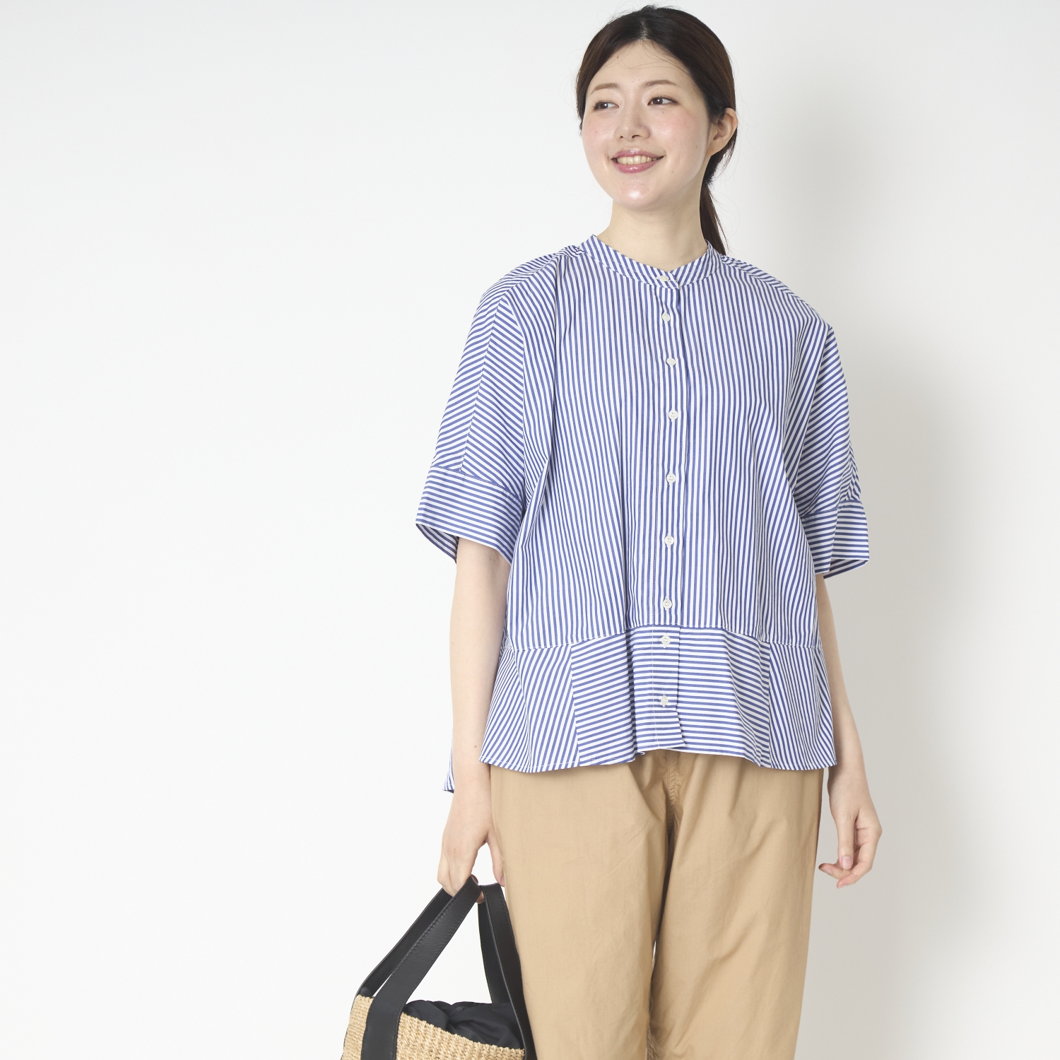 TANG./コットンワイドブラウス