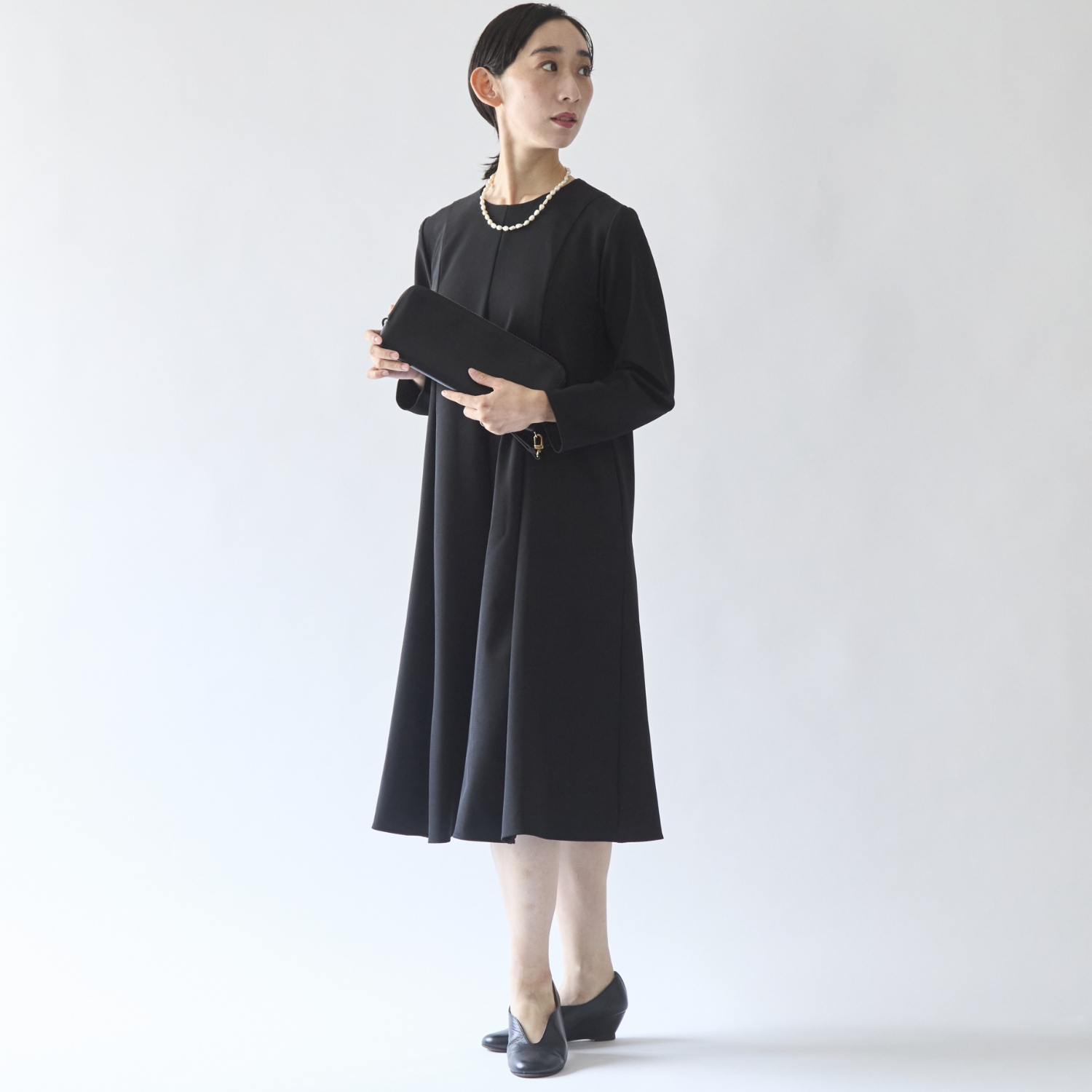 STELLA CIFFON/ウォッシャブルポリエステルのワンピース 低身長さん