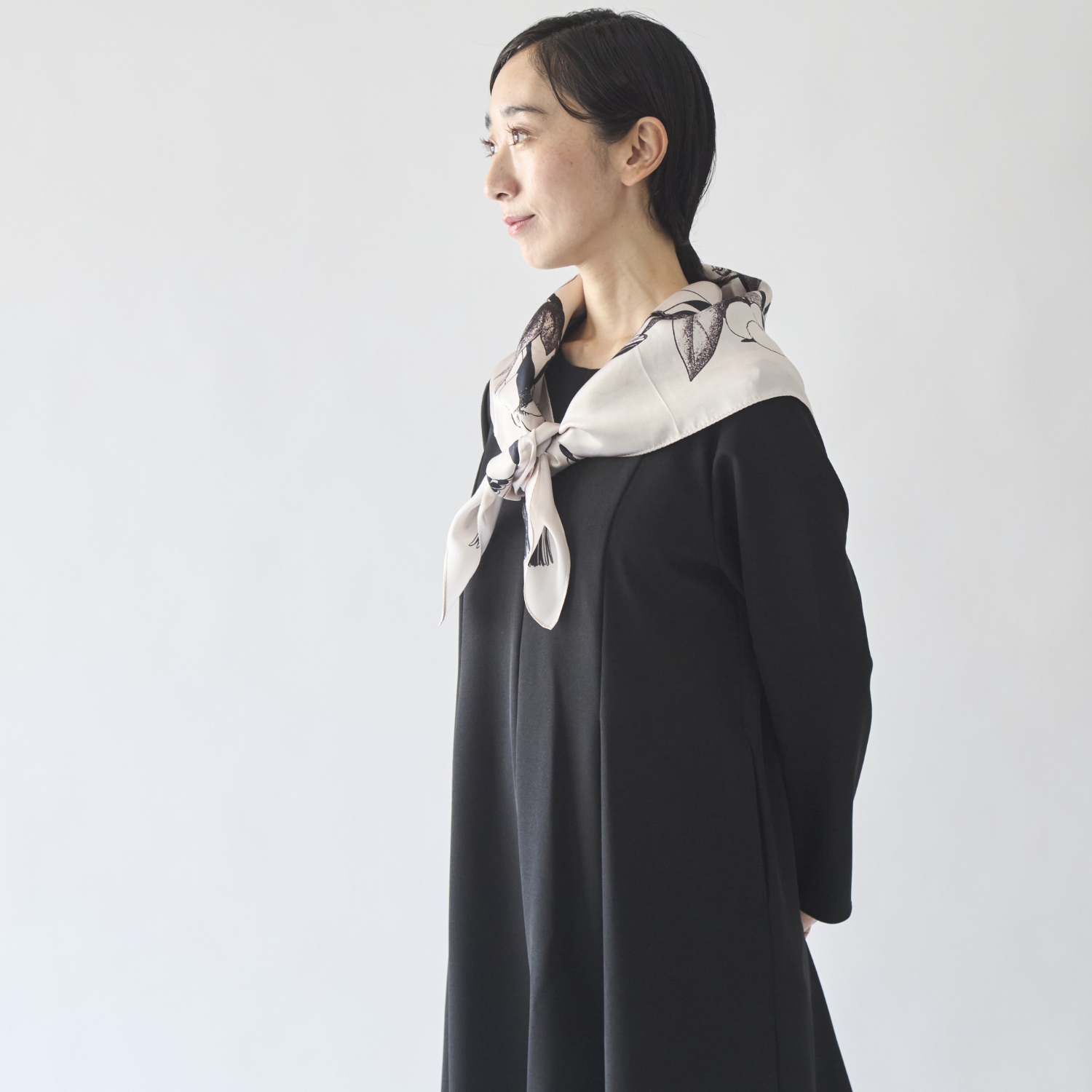 STELLA CIFFON/ウォッシャブルポリエステルのワンピース 低身長さん向け