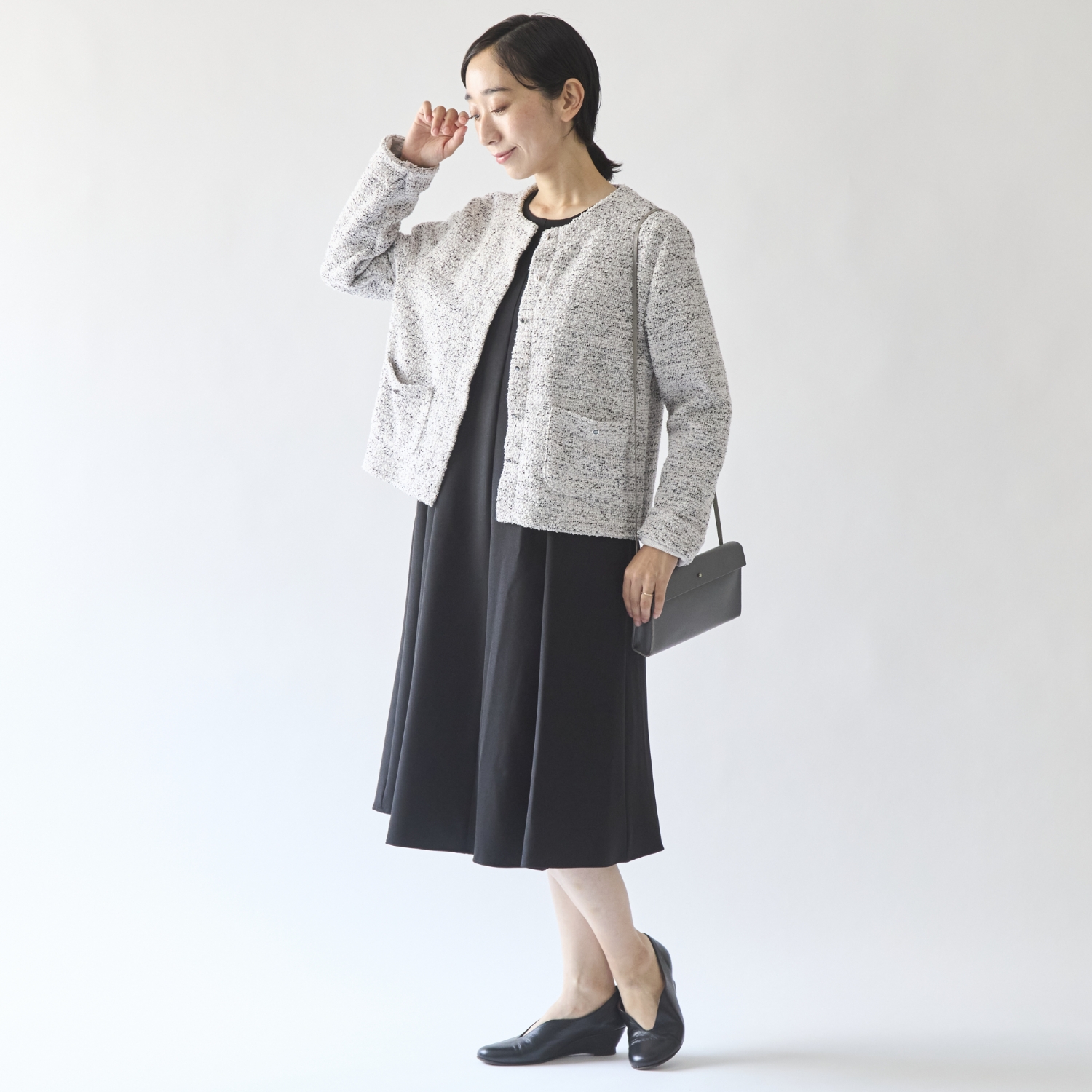 STELLA CIFFON/ウォッシャブルポリエステルのワンピース 低身長さん向け